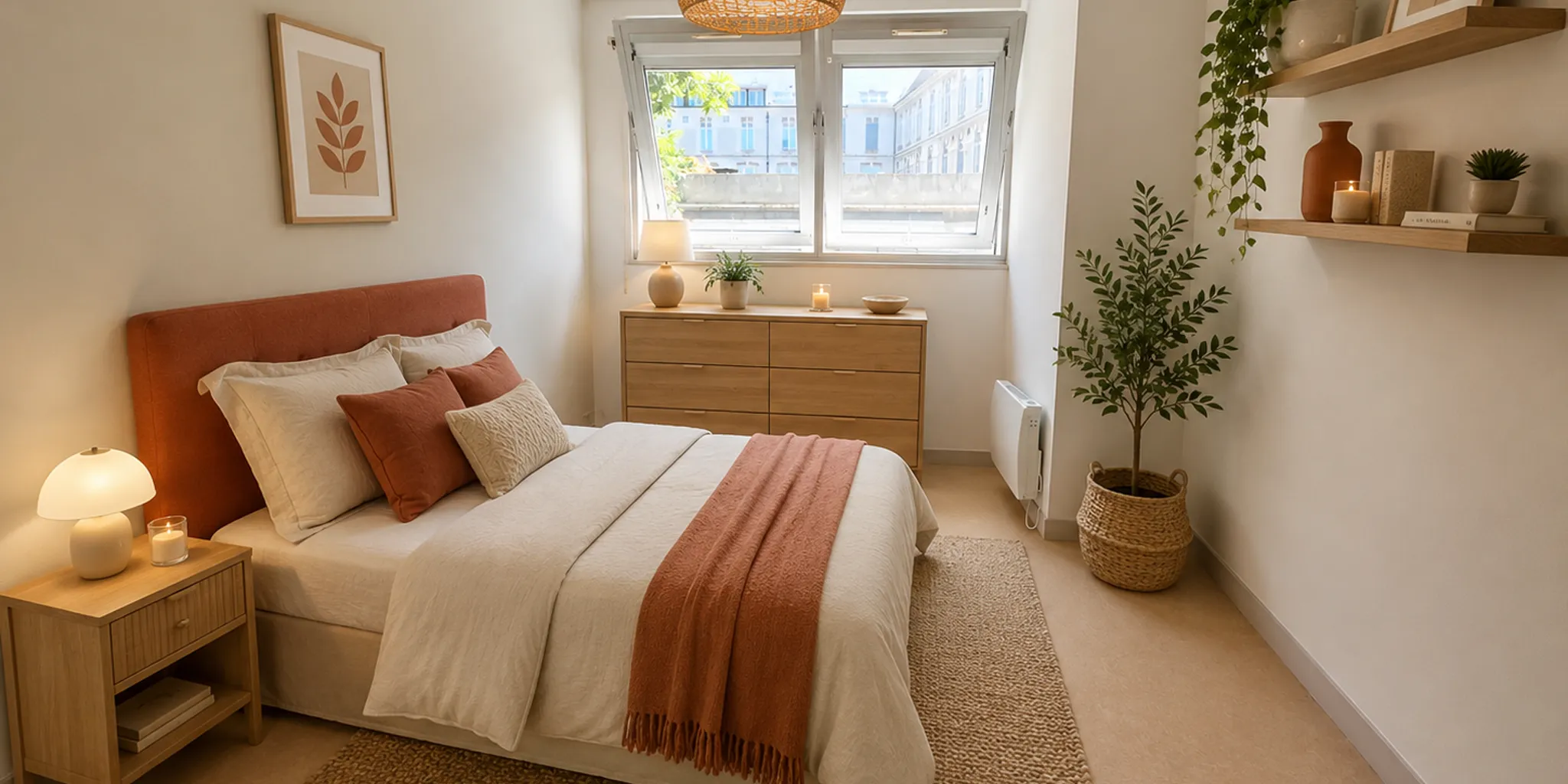 Exemple aménagement chambre Appartement T2 de 40 m2 env. à proximité de la Place Jean-Jaurès à vendre sur Tours Centre | Vente 37