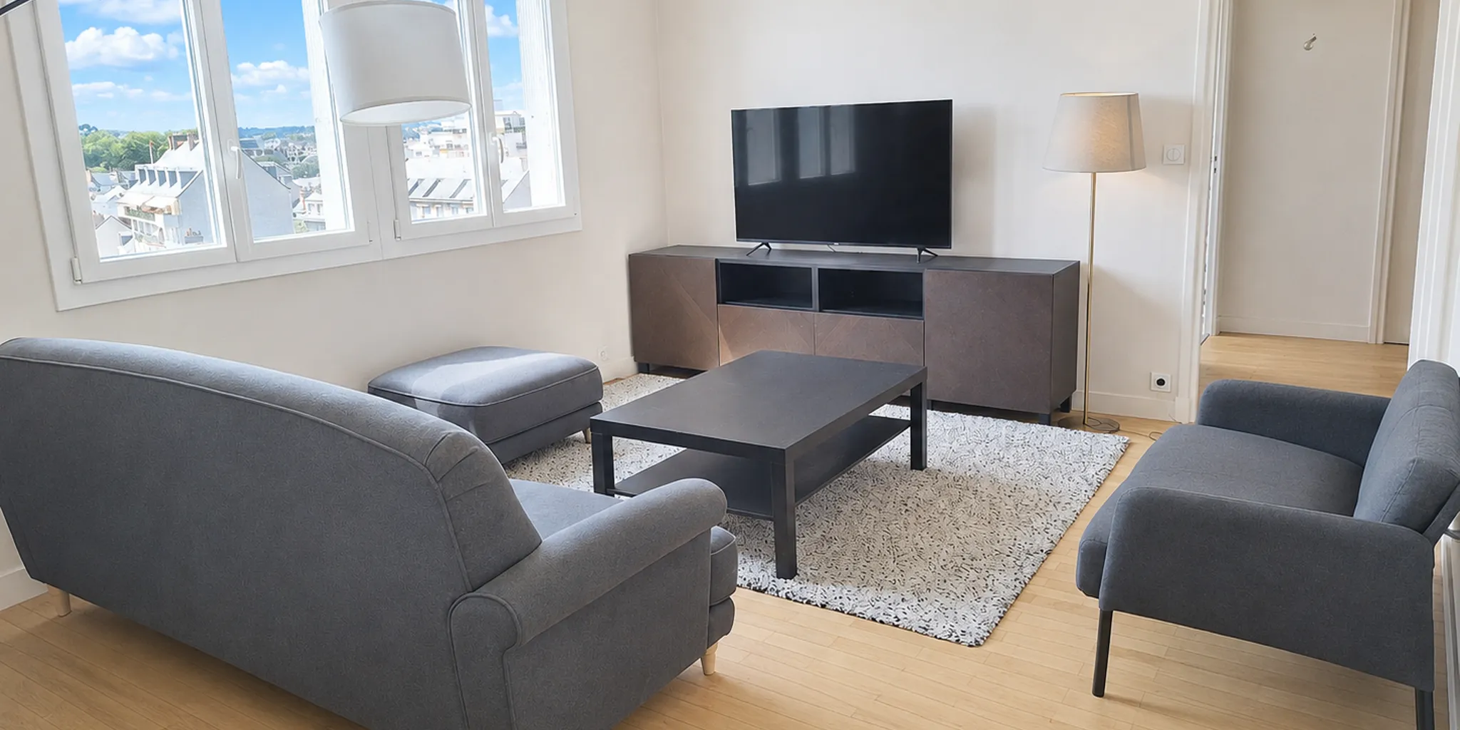 Aménagement salon Appartement Type 3 de 60 m2 | Tours Centre à proximité de l'Avenue de Grammont | Vente 37