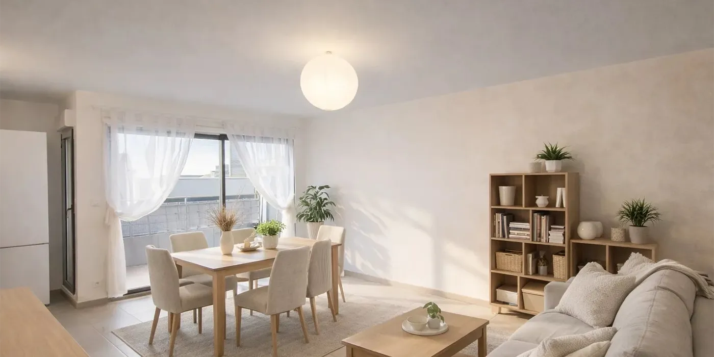 ambiance salle à manger appartement Type 3 de 70 m2 à vendre sur Tours-Nord | Vente 37