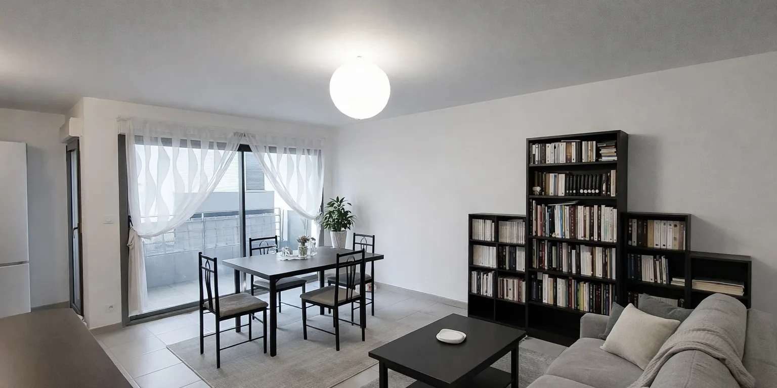 ambiance pièce à vivre appartement Type 3 de 70 m2 à vendre sur Tours-Nord | Vente 37