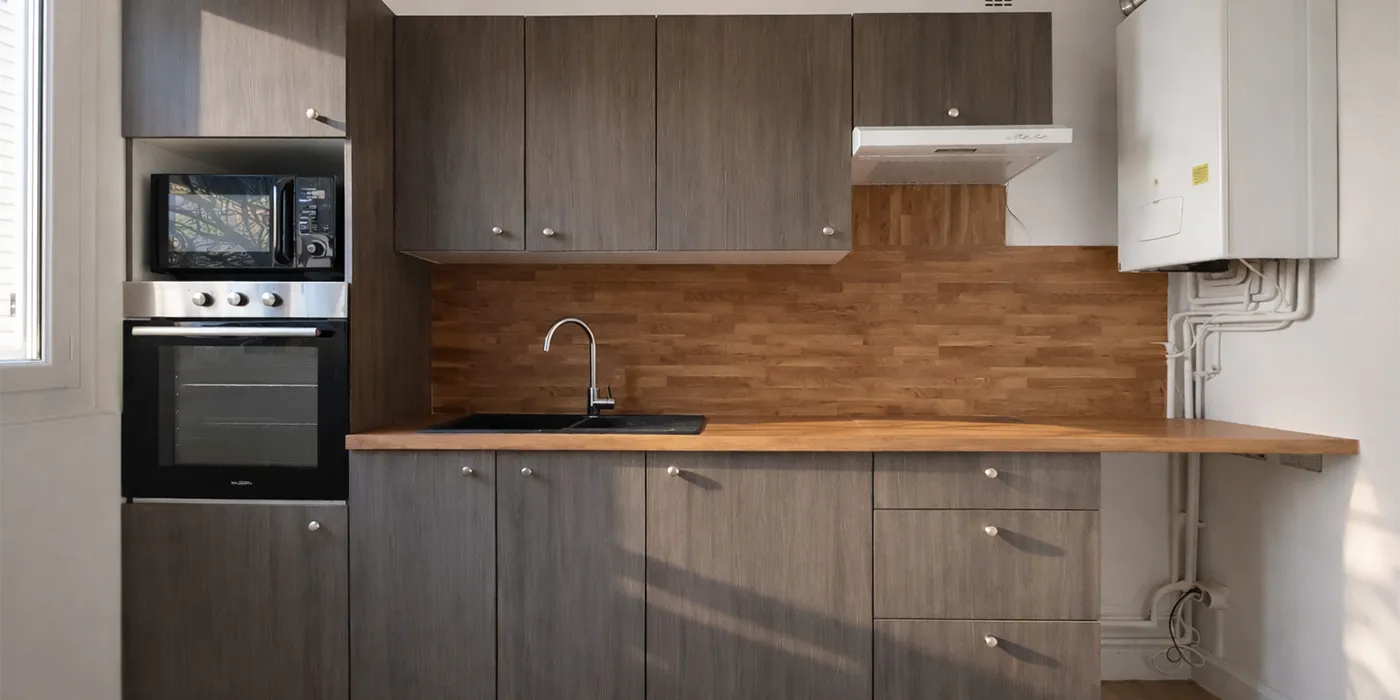 ambiance cuisine amenagée appartement Type 3 de 65 m2 proche IUT à vendre sur Tours-Nord | Vente 37