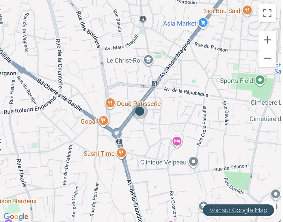 localisation appartement Type 3 de 65 m2 proche IUT à vendre sur Tours-Nord | Vente 37