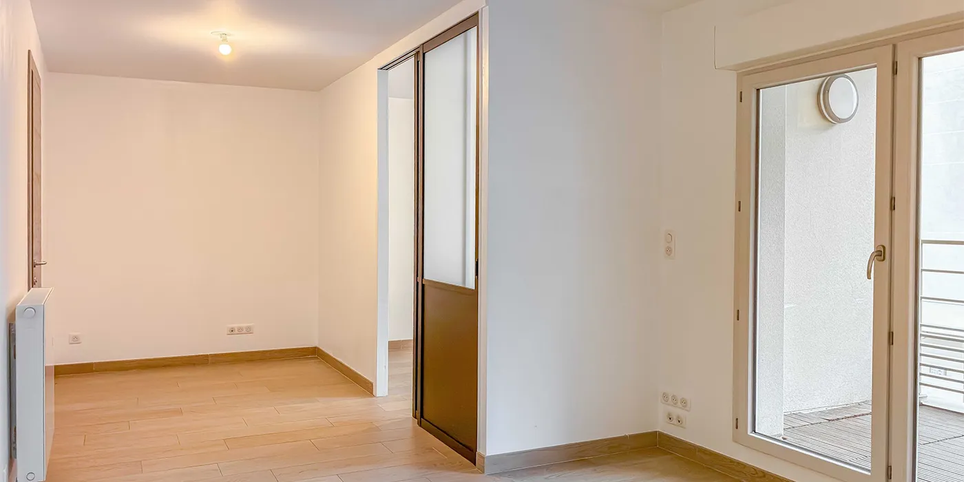Couloir et balcon Appartement Type 2 de 40 m2 proche IUT à vendre sur Tours Nord Quartier St Symphorien | Vente 37