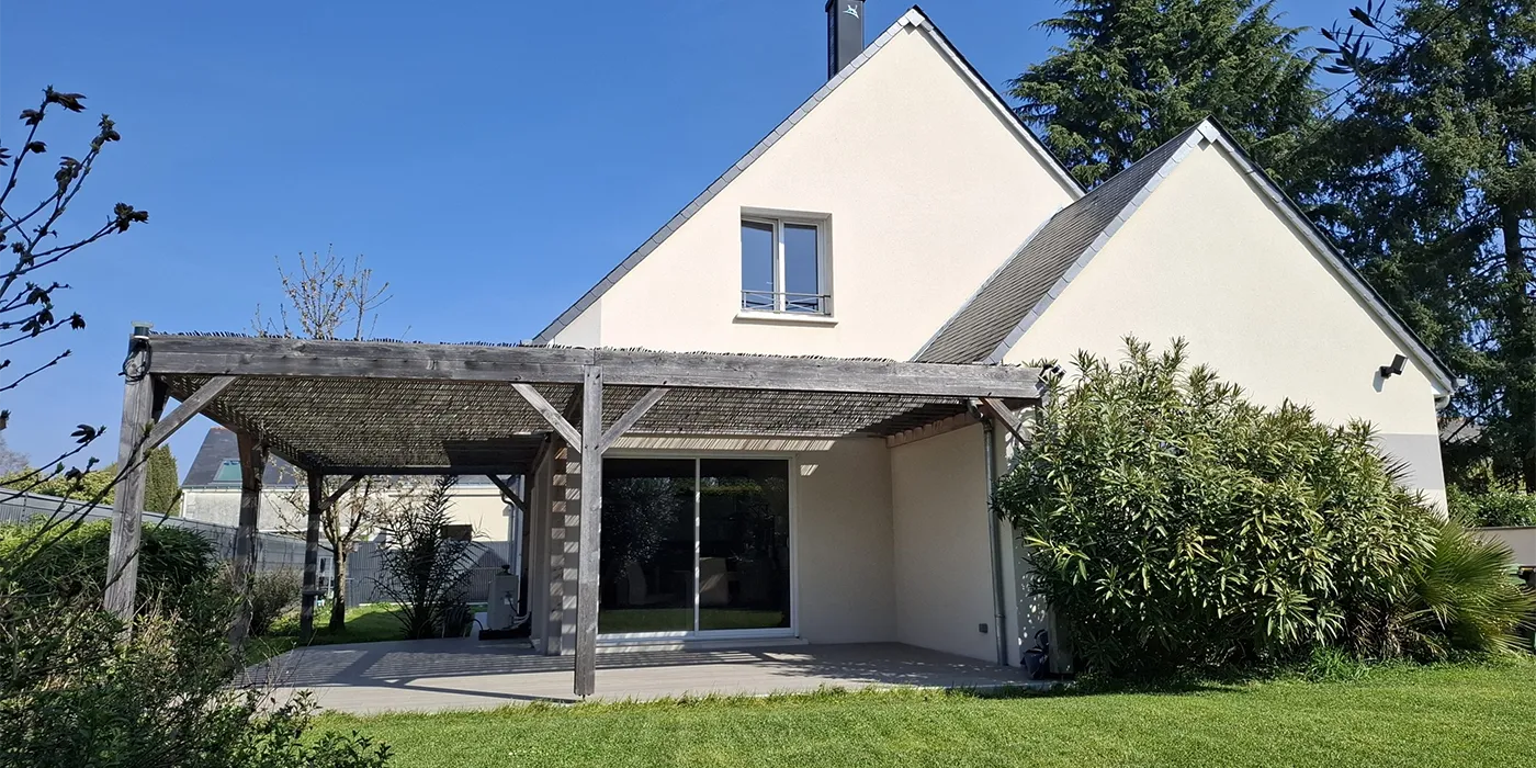 Préau et jardin Maison moderne et spacieuse Type 6 de 180 m2 à vendre sur Joué-lès-Tours DPE A | Vente 37