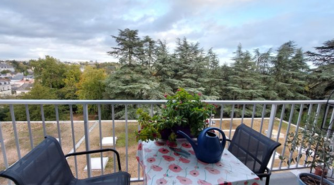 vue balcon sur parc  résidence seniors pour investir sur Tours | Vente 37.fr • Bien proposé par GAUTARD Immobilier
