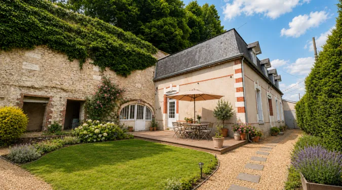 vue Maison vigneronne avec caves à vendre sur Vouvray | Vente 37.fr • Bien proposé par GAUTARD Immobilier