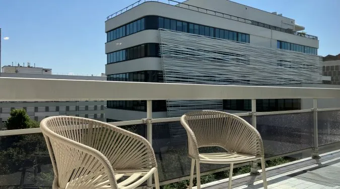Vue balcon Appartement T2 à vendre sur Tours Centre dans Résidences Services pour Seniors