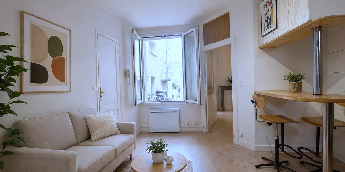 Vue entrée bureau Appartement Type 2 de 35 m2 à vendre sur Tours Quartier Velpeau | Vente 37