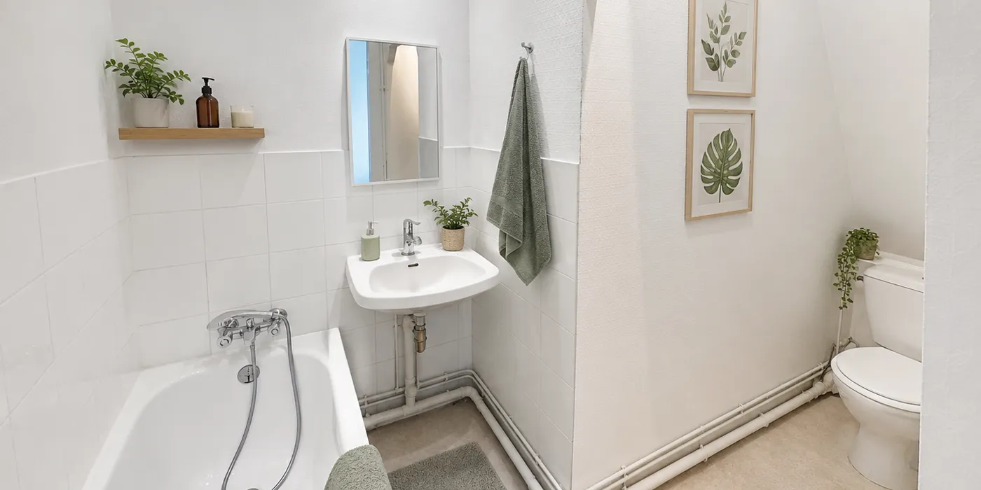 Salle de bain Maison vigneronne de 125 m2 sur Vouvray avec 2 chambres et caves à vendre sur Vouvray  | Vente 37