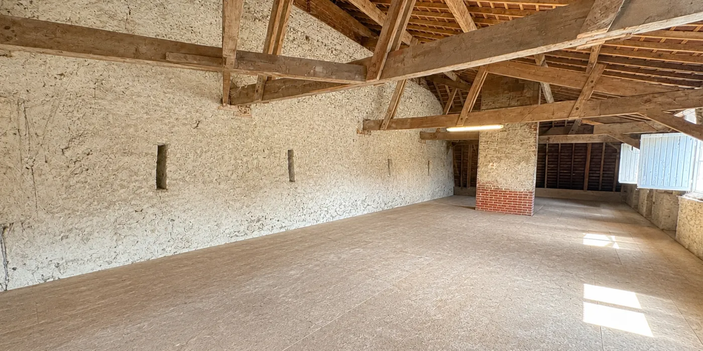 Vue projetée salle accueil Maison vigneronne de 125 m2 sur Vouvray avec 2 chambres et caves à vendre sur Vouvray  | Vente 37