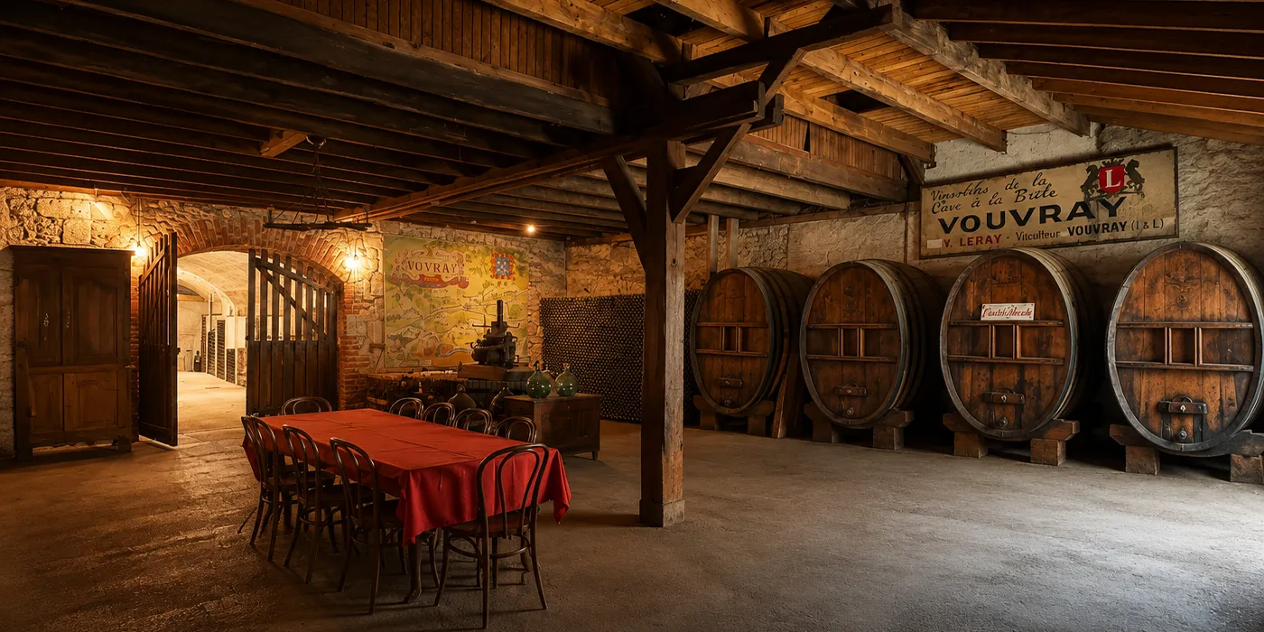 Vue projetée cave Maison vigneronne de 125 m2 sur Vouvray avec 2 chambres et caves à vendre sur Vouvray  | Vente 37