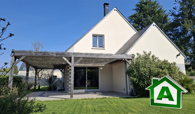 Vue Maison moderne Type 6 de 180 m2 env. avec jardin à vendre sur Joué-les-Tours • DPE A pour résidence principale | Vente 37.fr